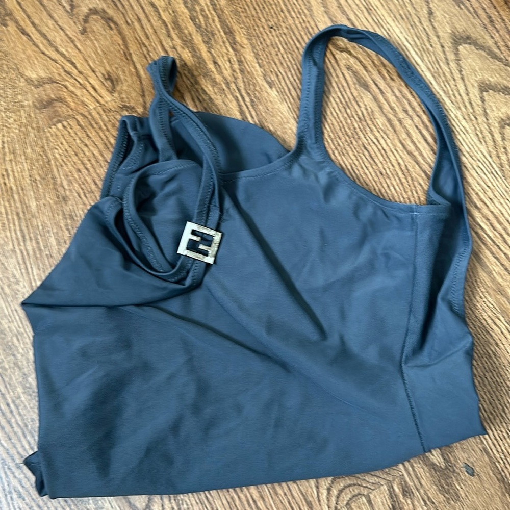 Vintage one piece. Grey.